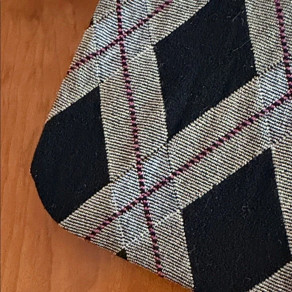 SimplyVera Vera Wang Control Top Tights • Size 1 Black/Multi Argyle • NIP - Picture 7 of 8